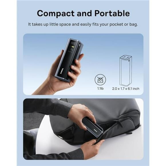 145W fast charging power bank 20800mAh portable laptop phone battery pack - Picture 4 of 7